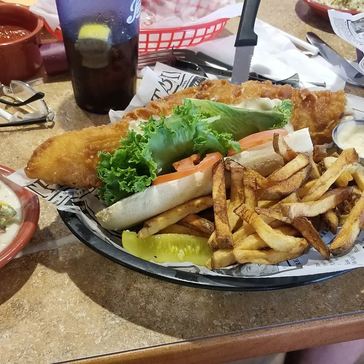 Fish Sandwich & Fries