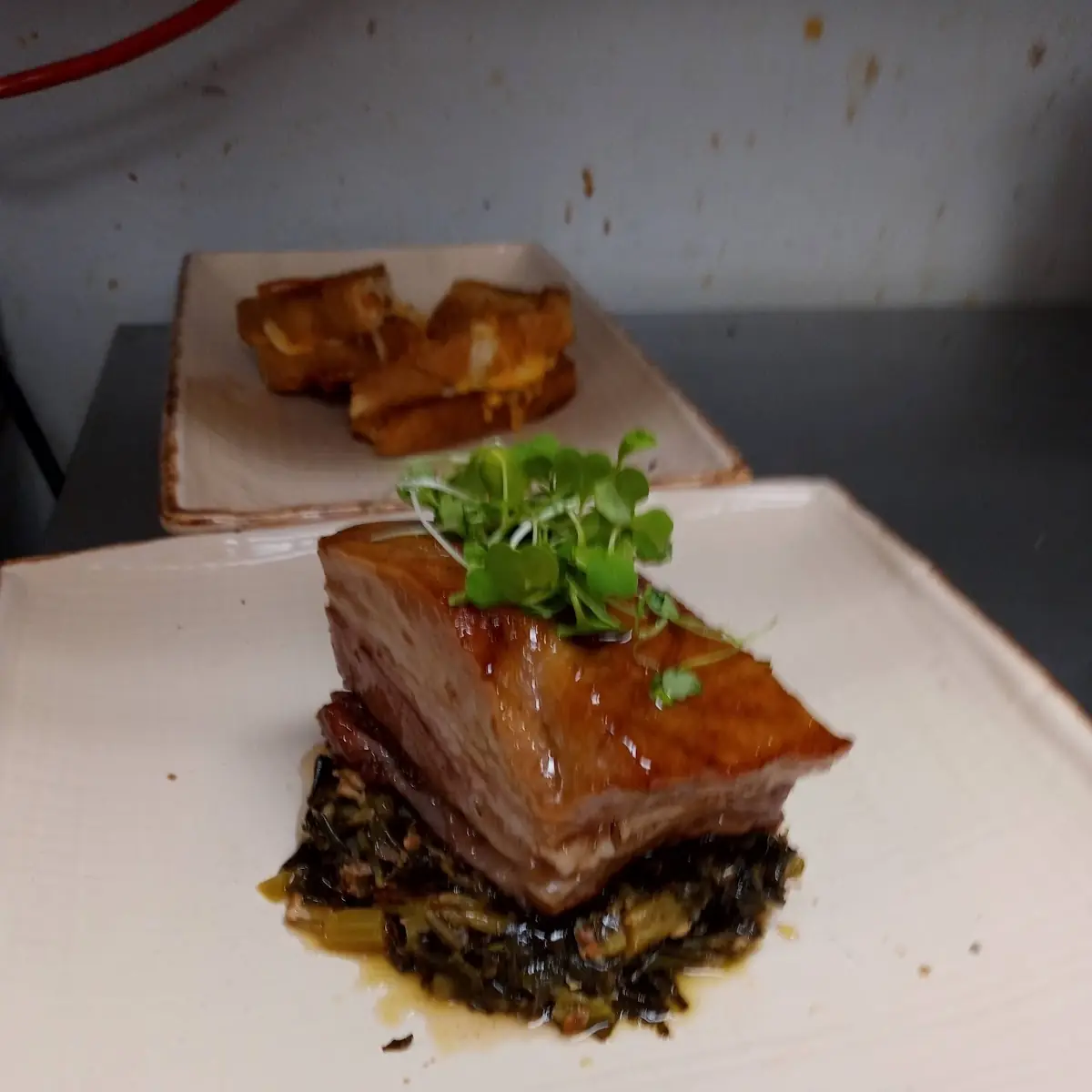 Pork Belly and Collard Greens