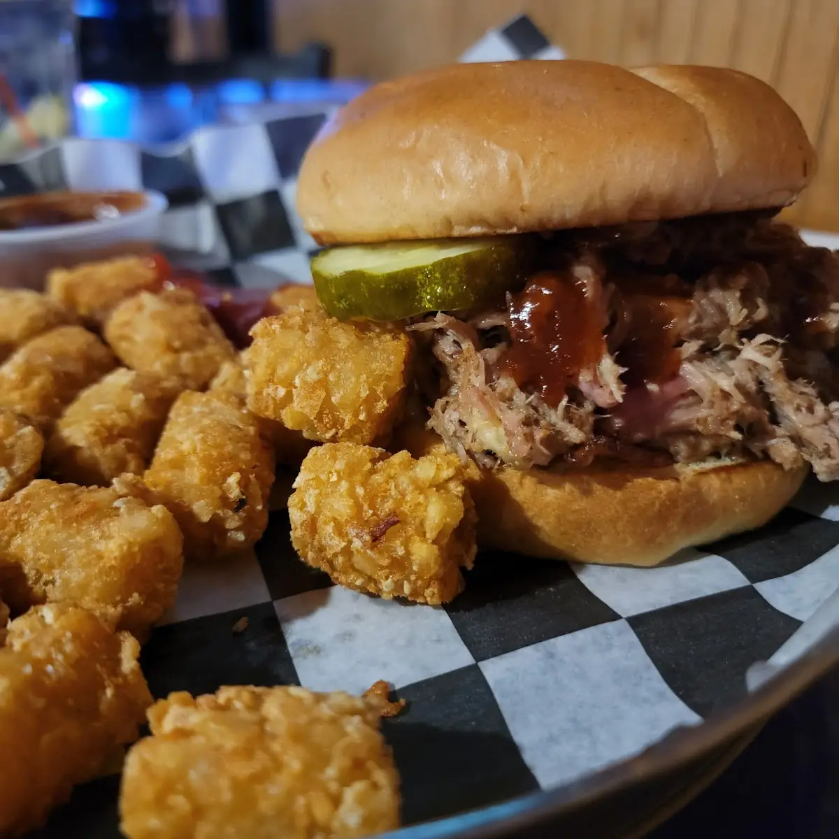 Smoked Pulled Pork Sandwich Add Bacon