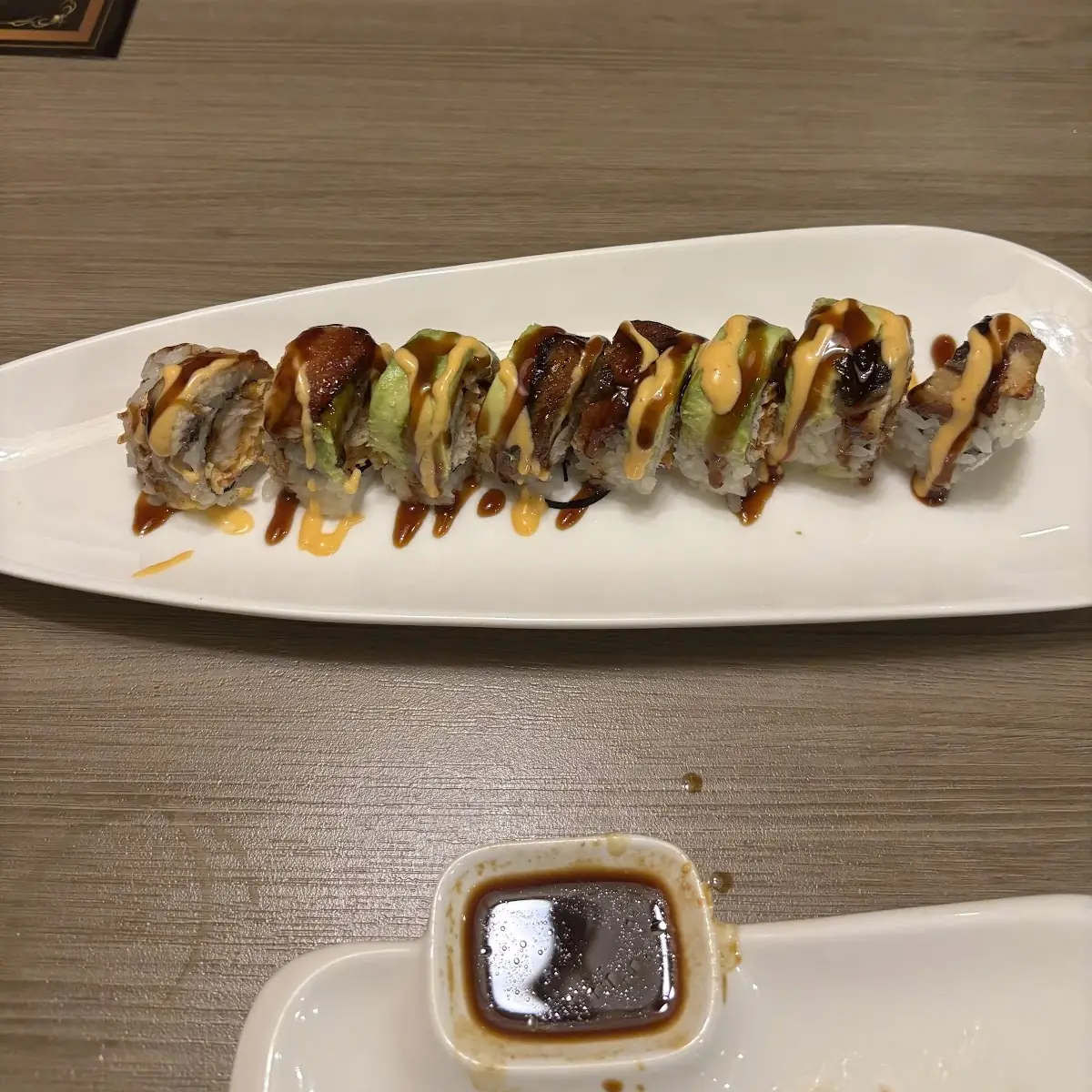 Assorted Sushi Rolls with Sauce