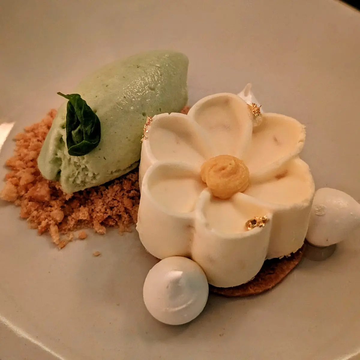 Meyer Lemon Tart w Thai Basil Ice Cream