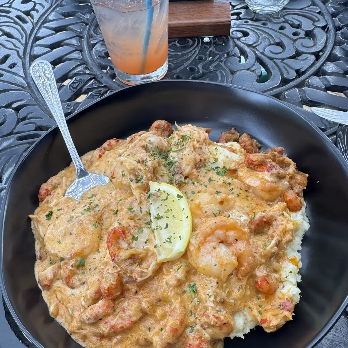 Fish and Cheese Grits