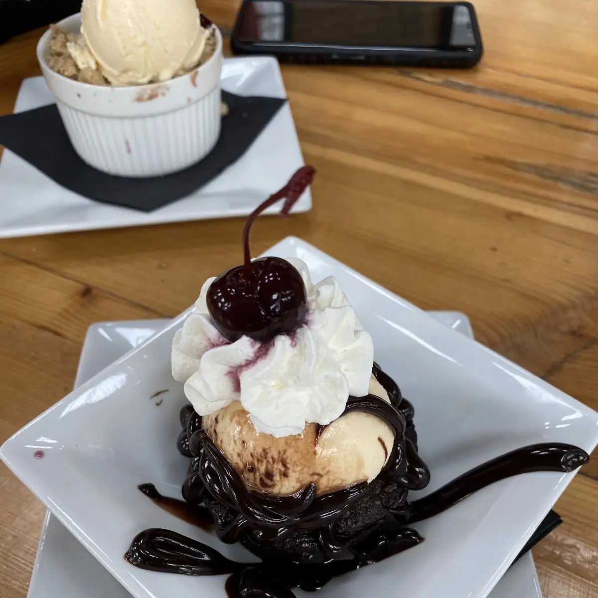 Double Fudge Brownie Sundae