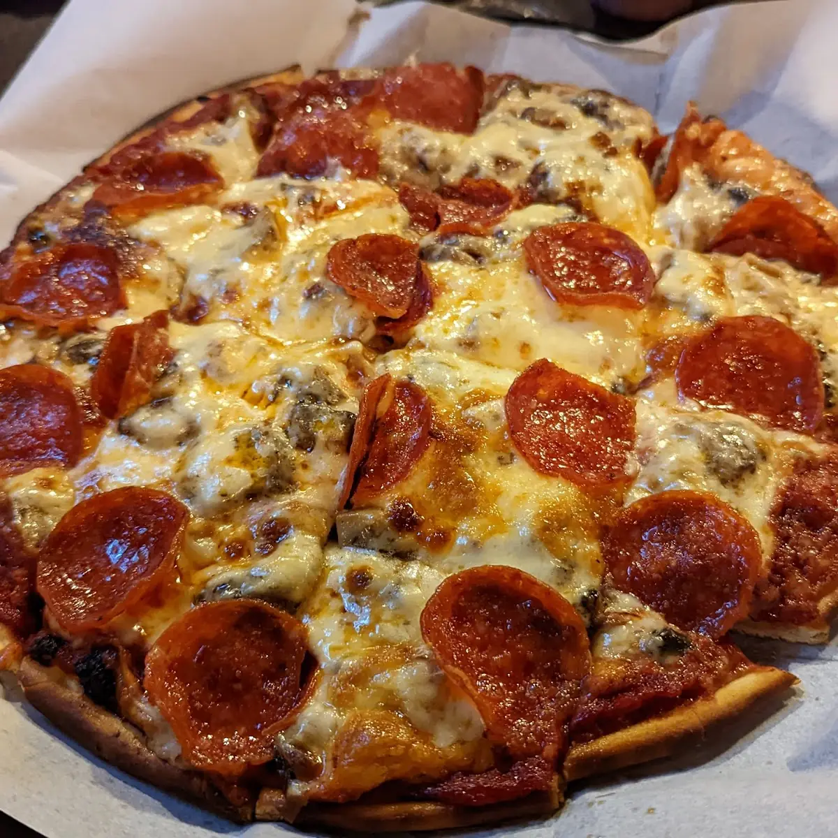 Pepperoni and Mushroom Pizza
