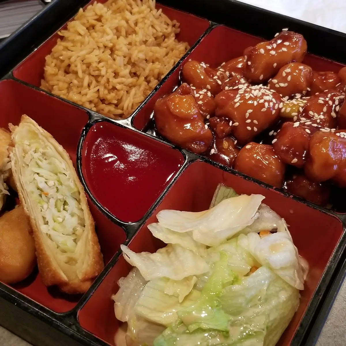 Sesame Chicken Bento Box