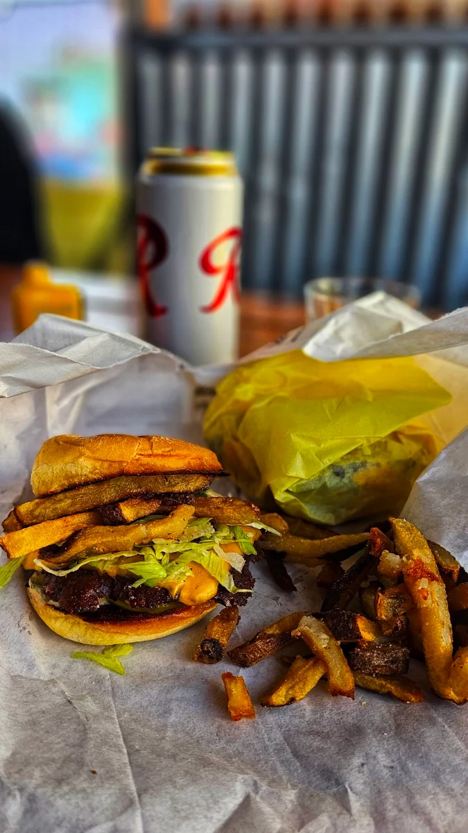 Deluxe Cheeseburger and Fries