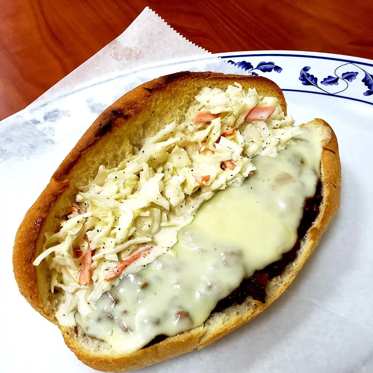 Hot BBQ Cheese & Slaw Sub