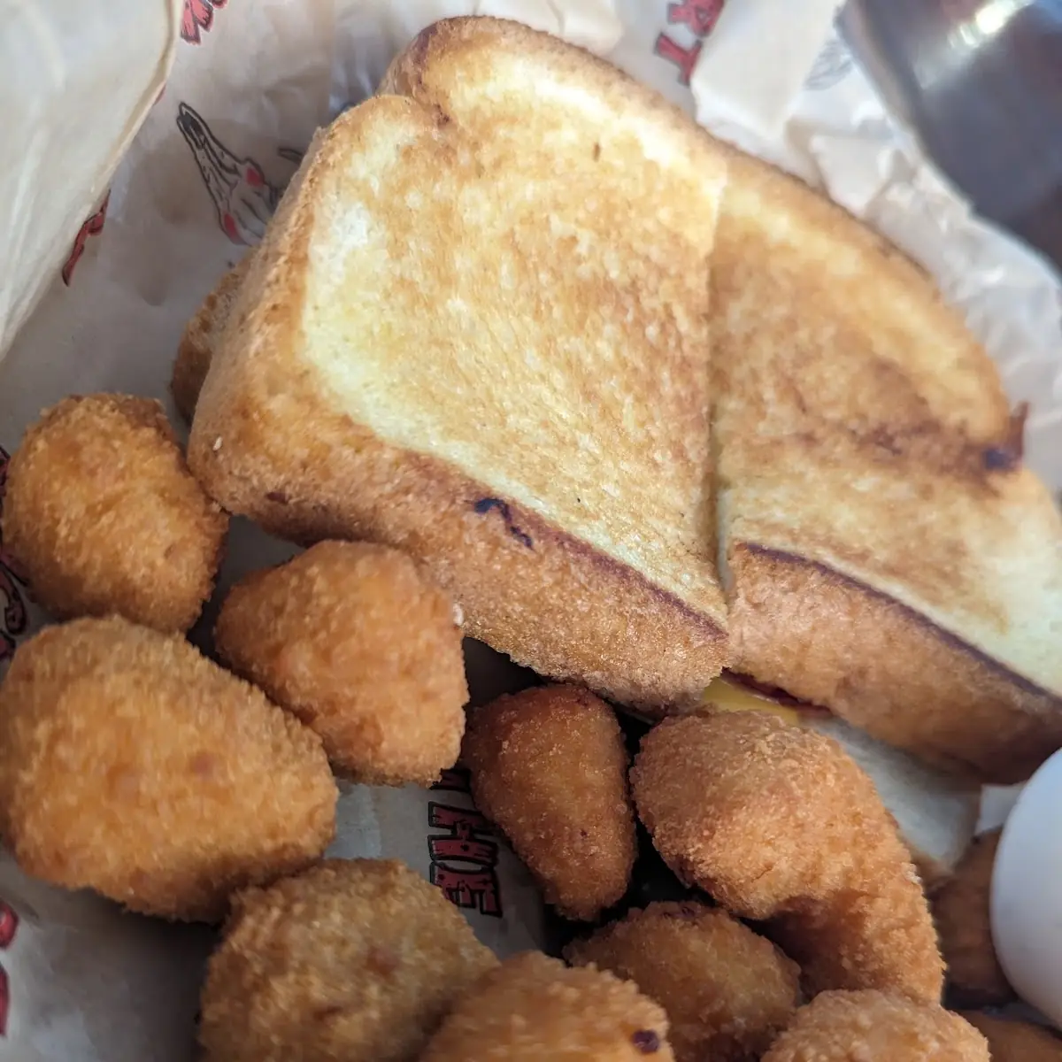 Grilled Cheese and Fried Mushrooms