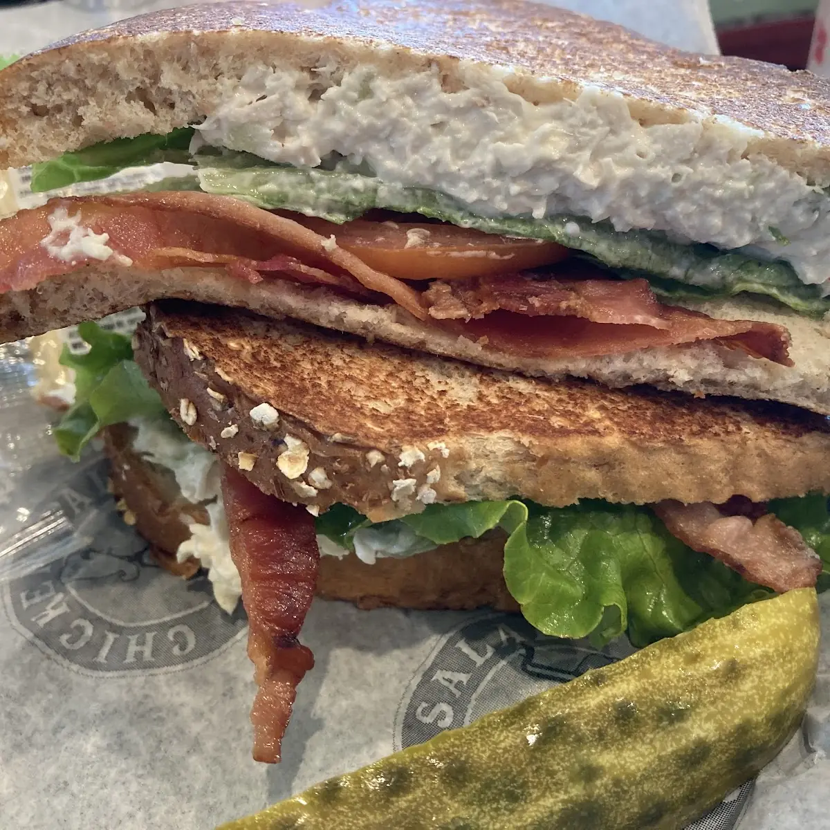 Chicken blt on Toast