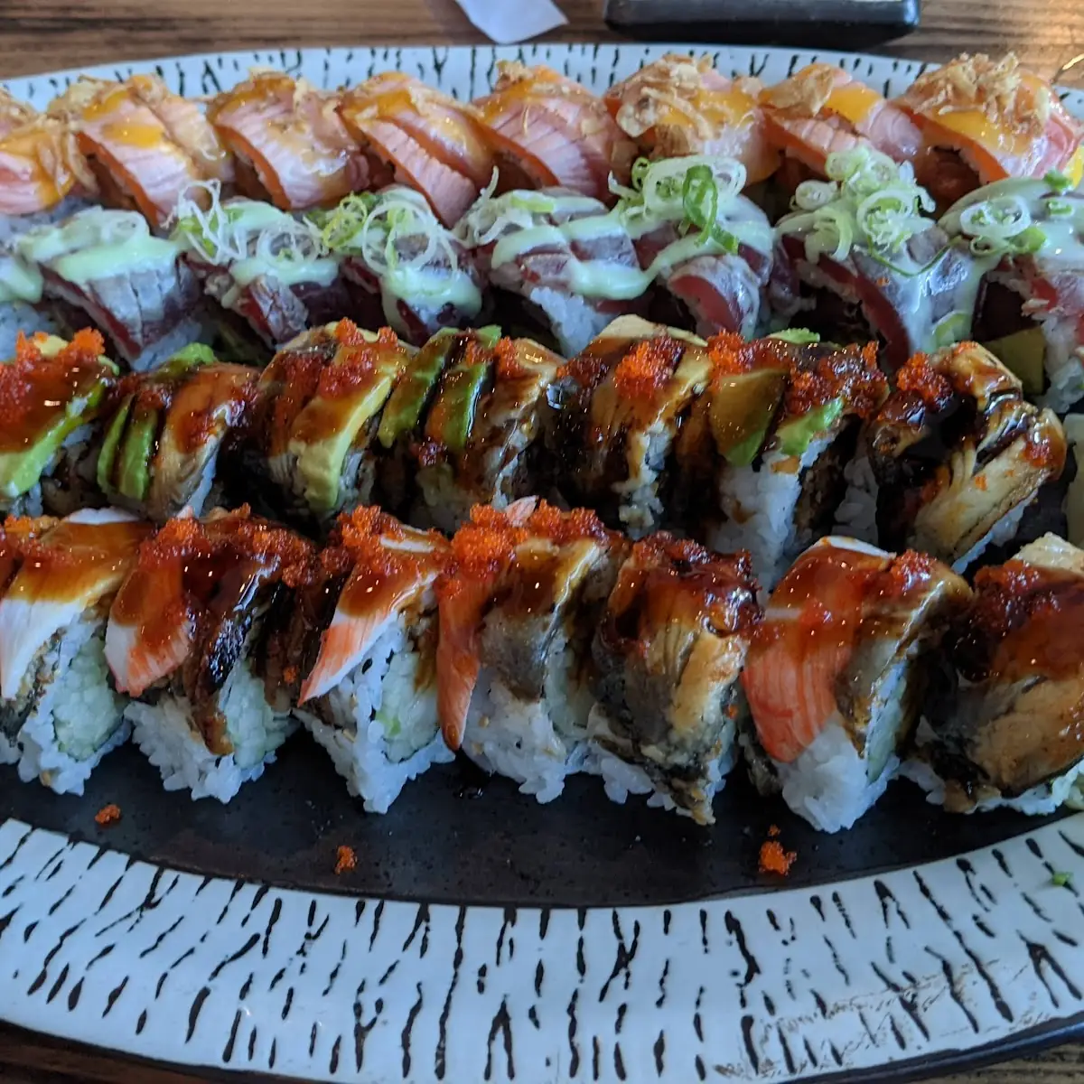 Summer Roll Torched Tuna Roll World Series Roll Blackjack Roll