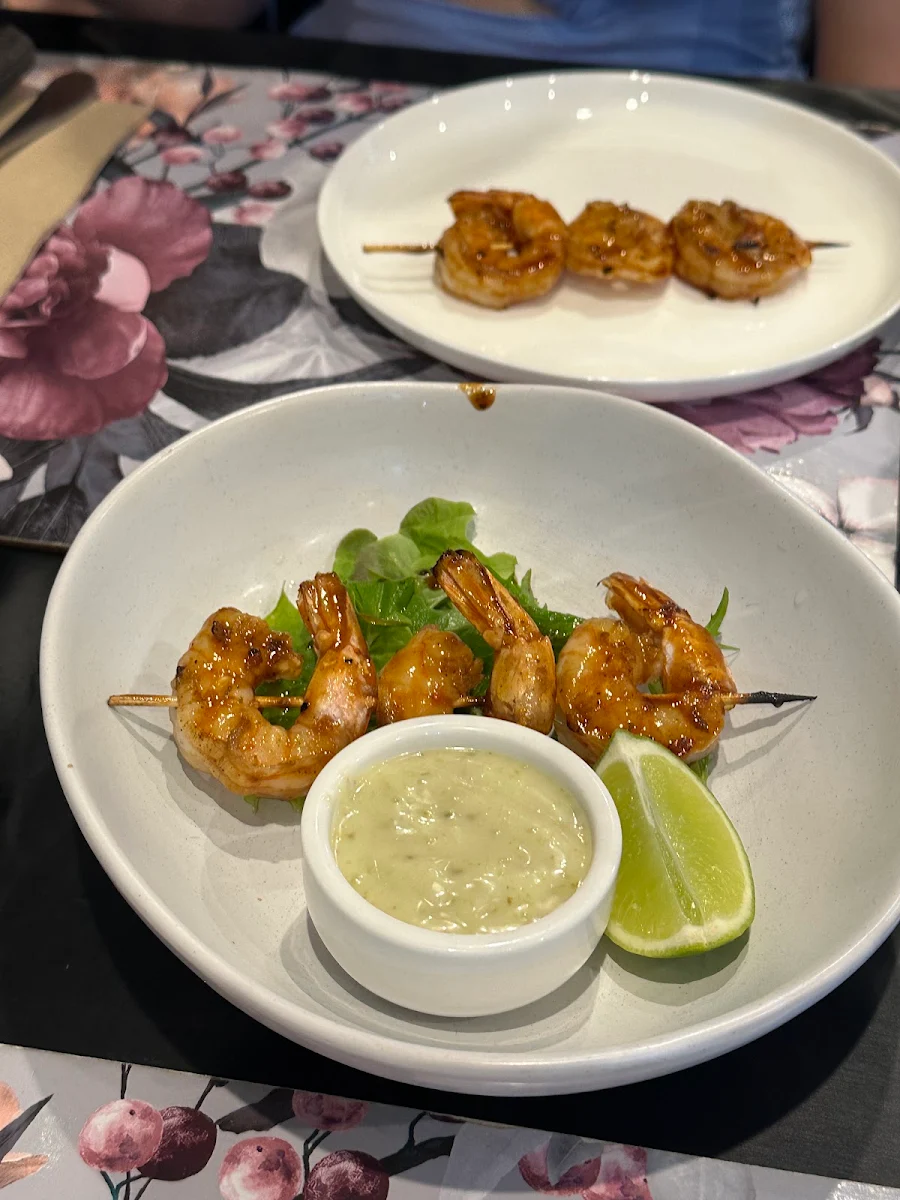 Prawn Skewers, Grill @ Gordon
