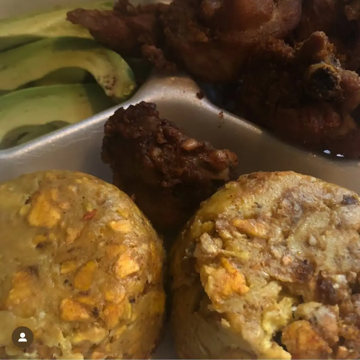 Fried Mashed Plantain with Fried Pork Mofongo Con Chicharrón