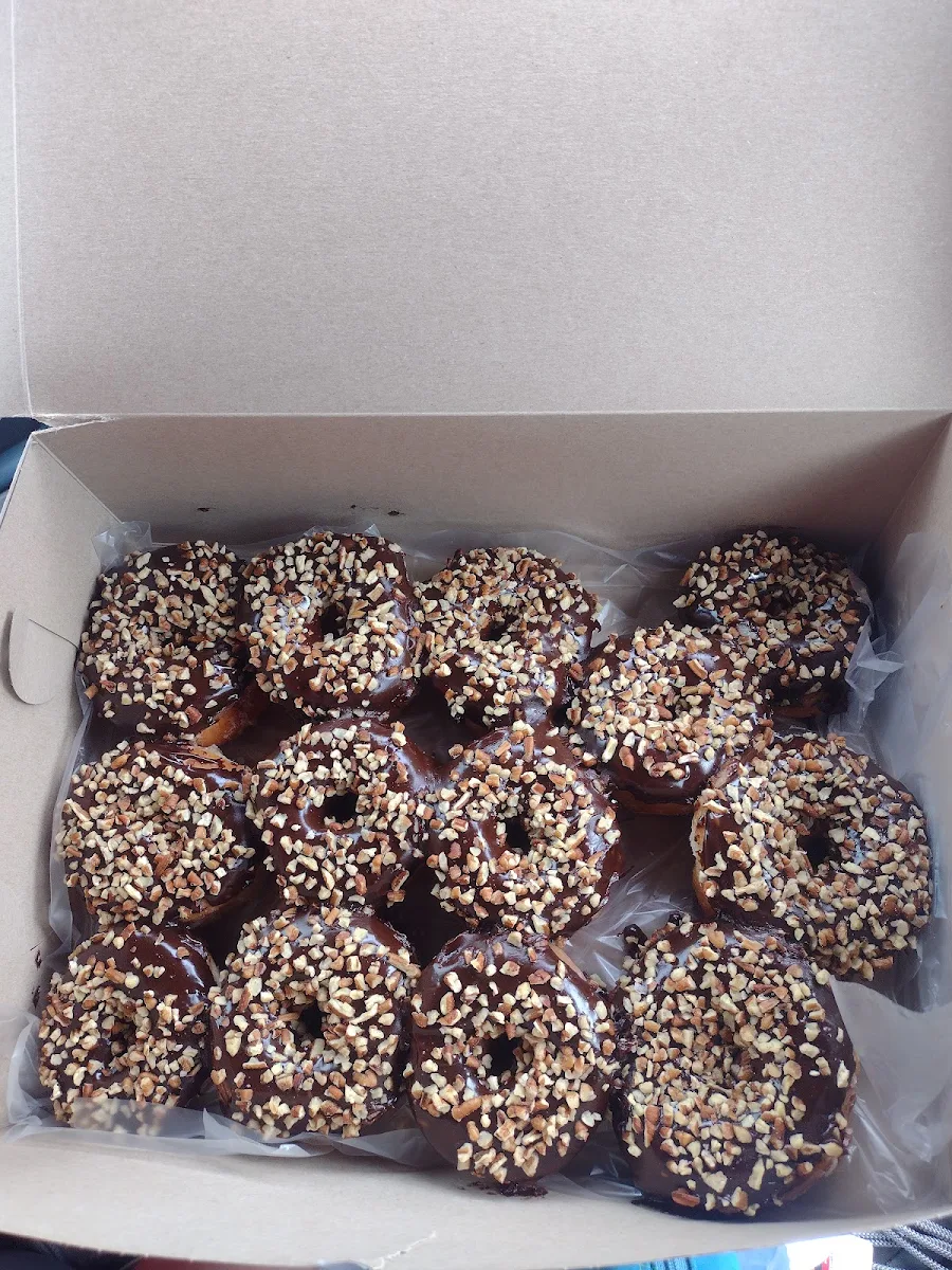 Chocolate Donuts with Nuts