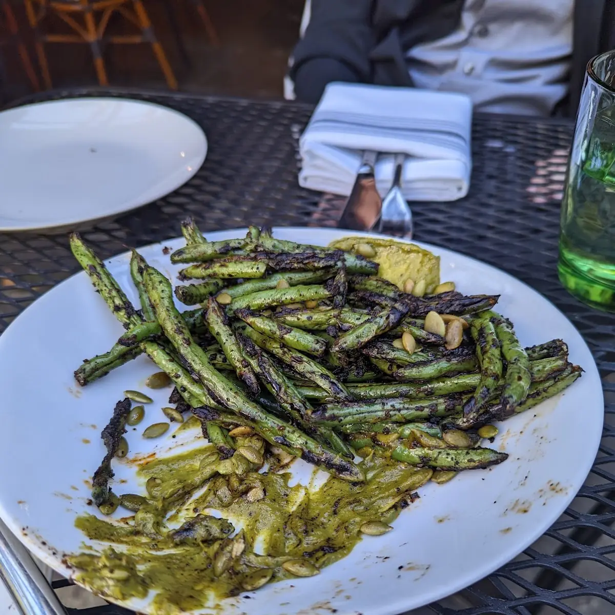 Blackened Green Beans