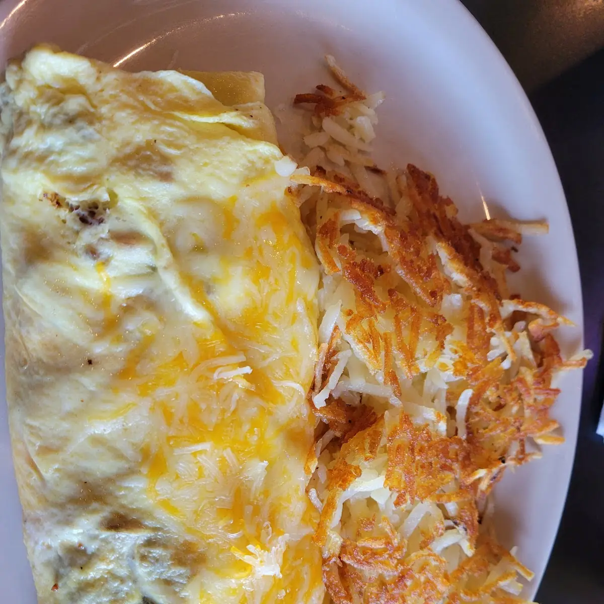 Eggs Hash Browns and Toast