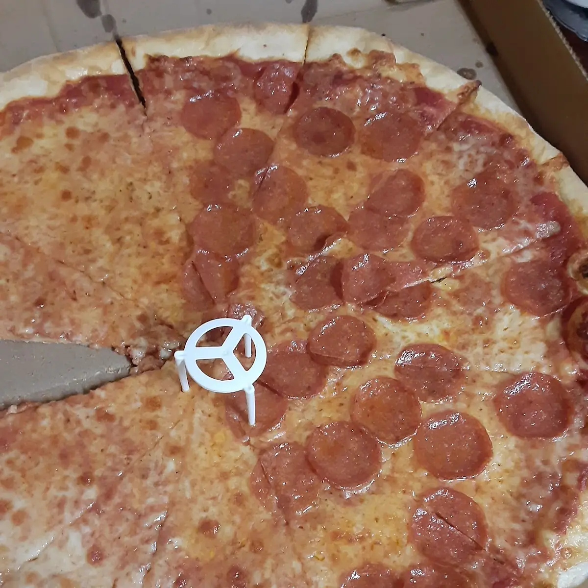 Half Cheese Half Pepperoni Pizza