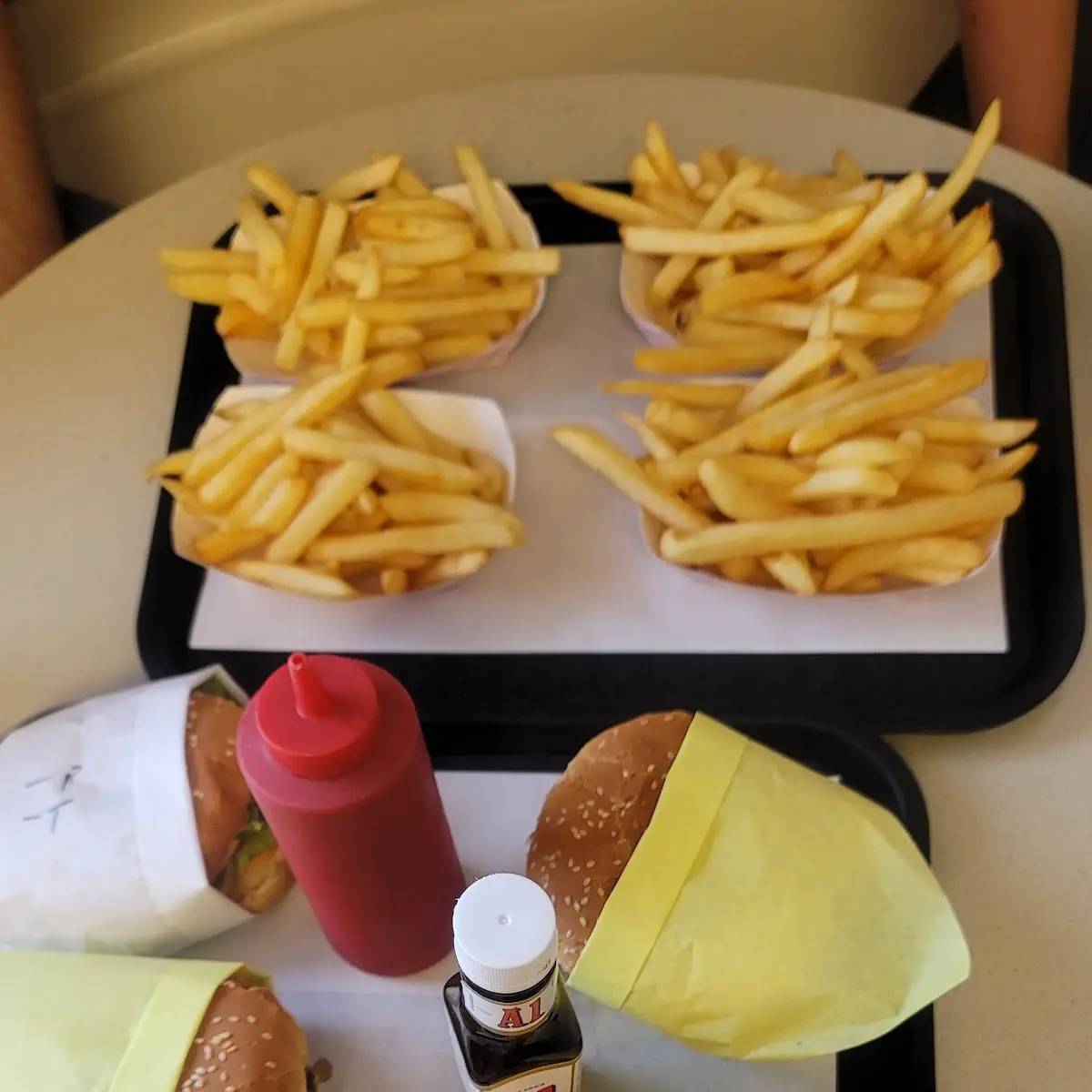 Family Meal with Drinks and Cheese 46 50