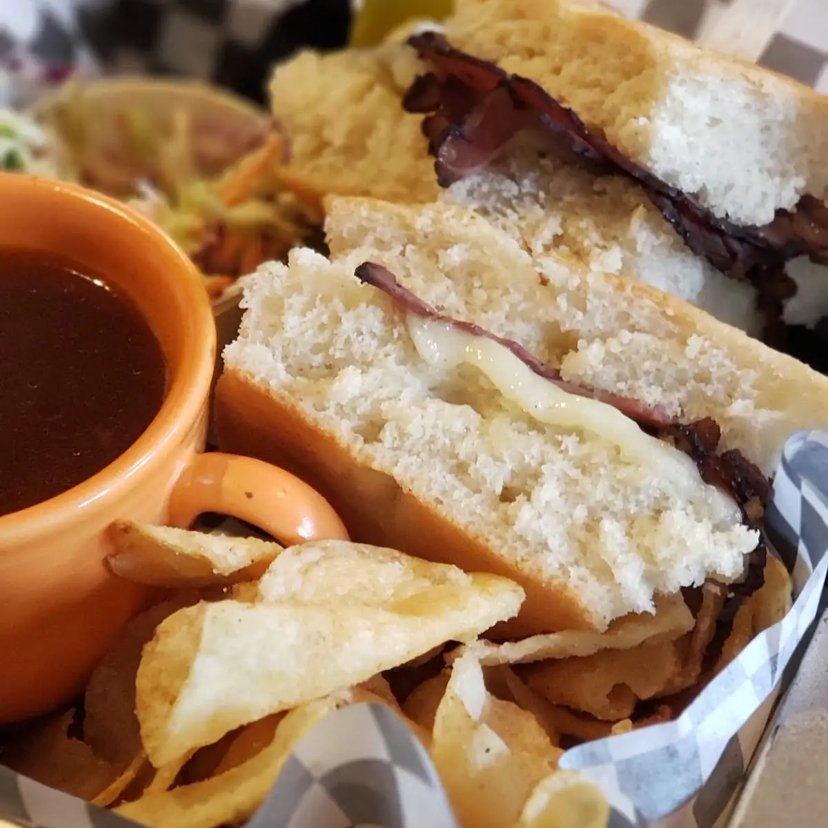 Grilled Cheese Roll W/ Soup & Salad