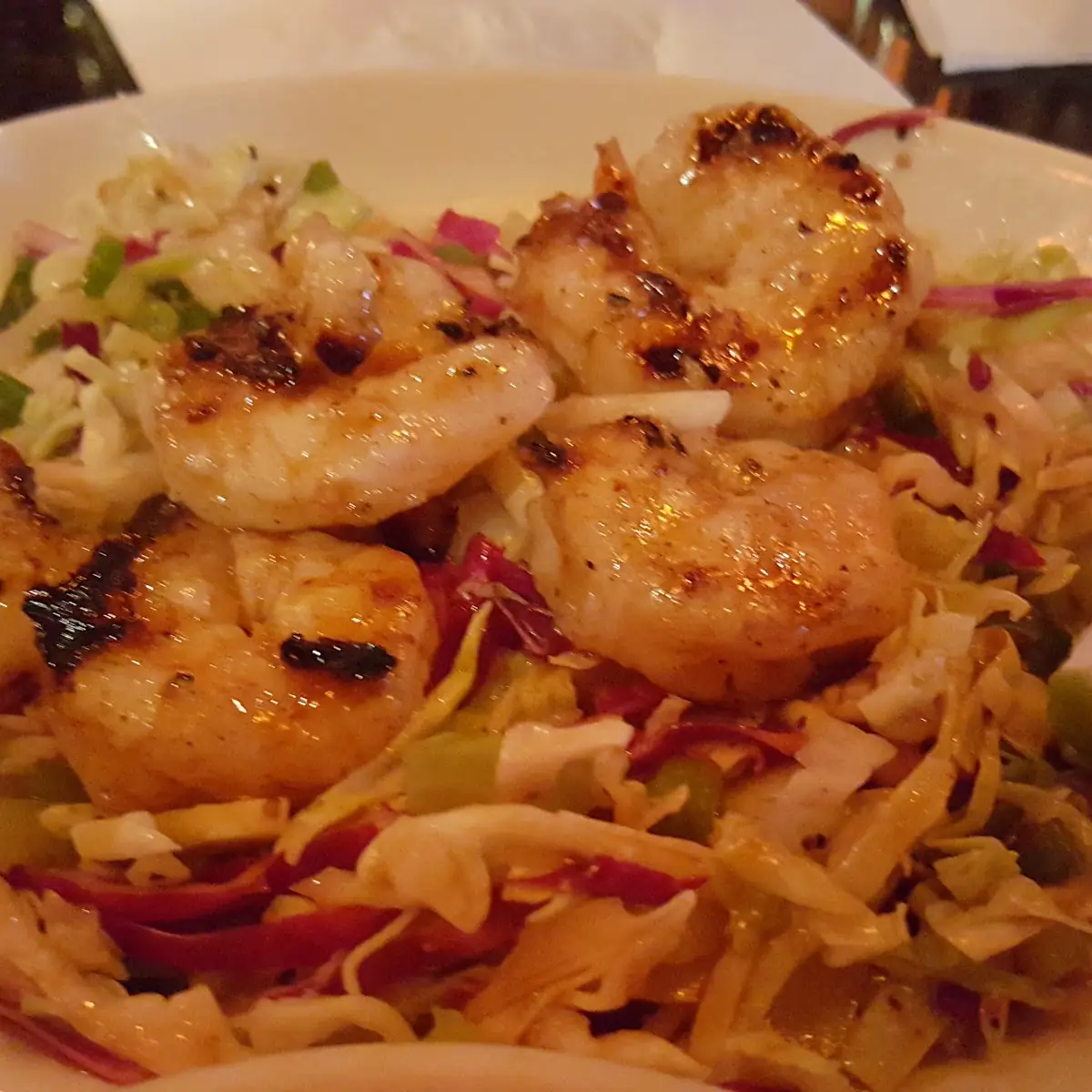 Shrimp on Coleslaw Salad