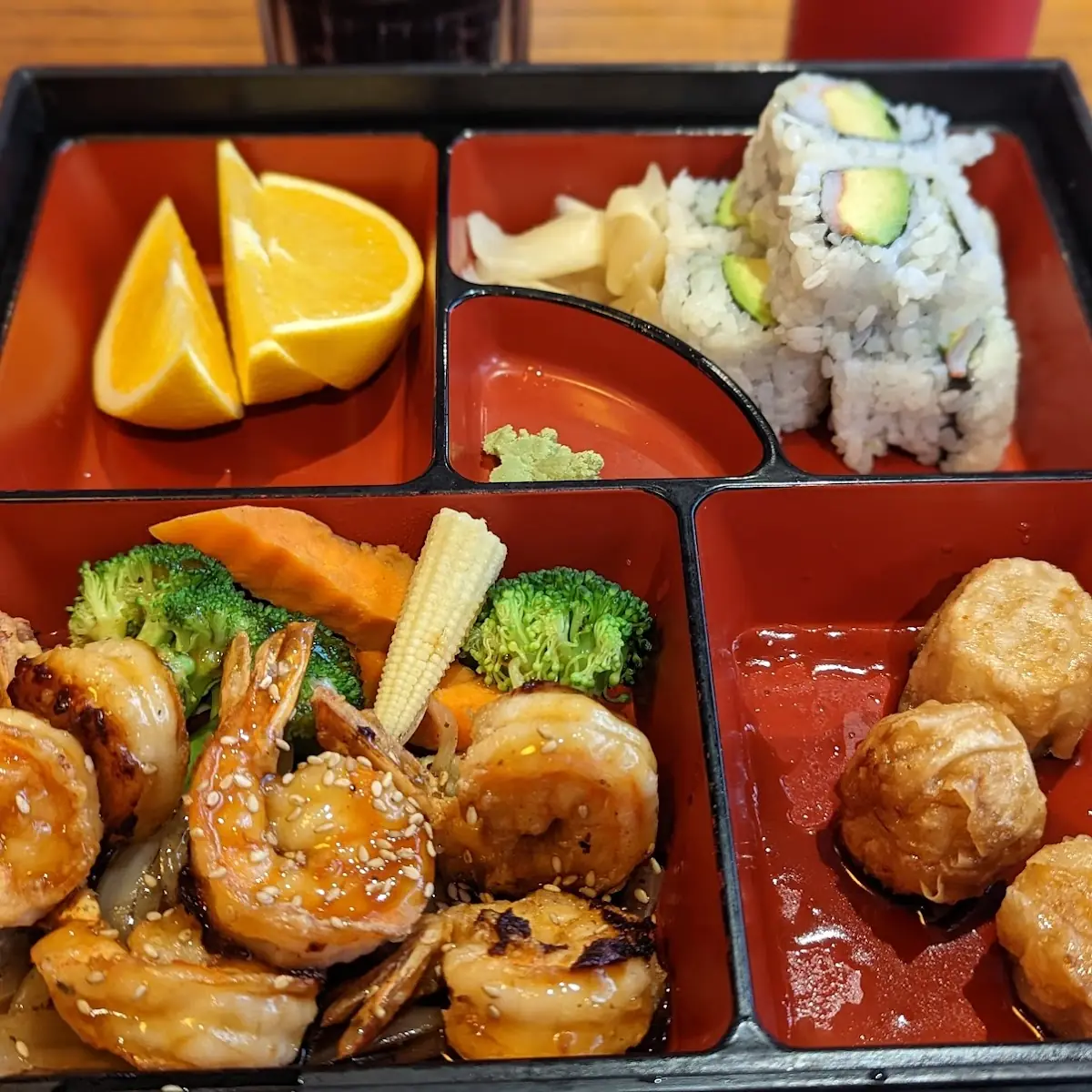 Teriyaki Shrimp Bento Box