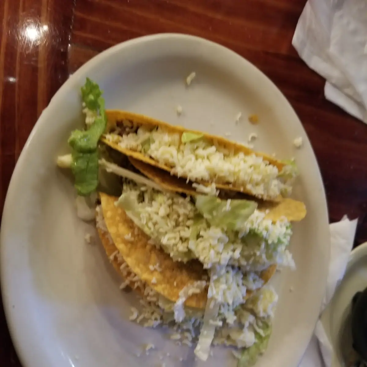 Hard Shell Tacos Chicken (3 pcs)