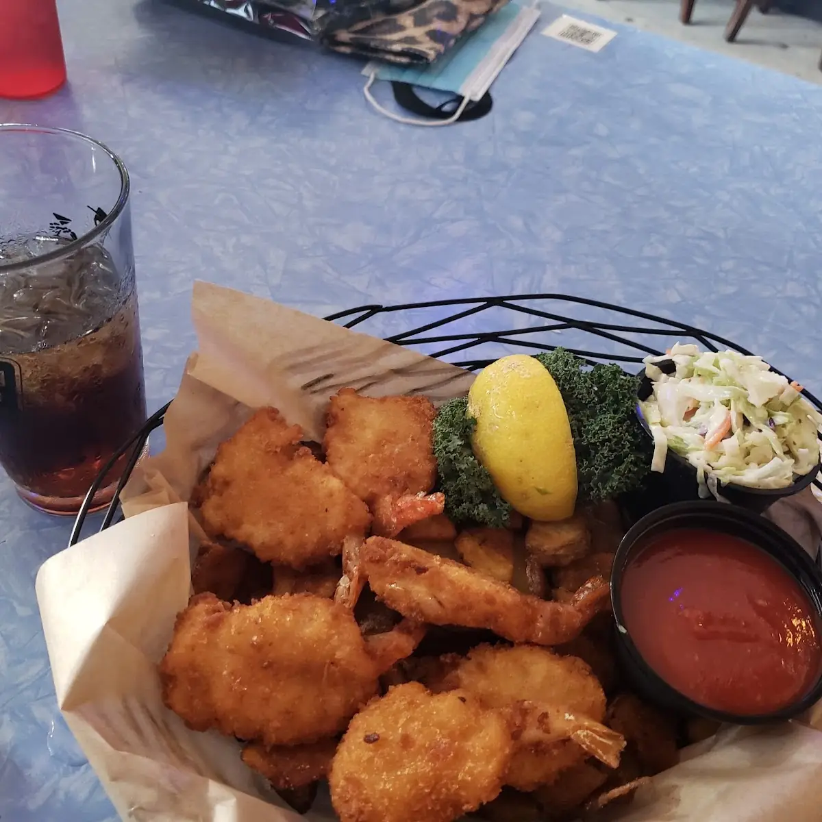 Fried Shrimp Basket with Fries