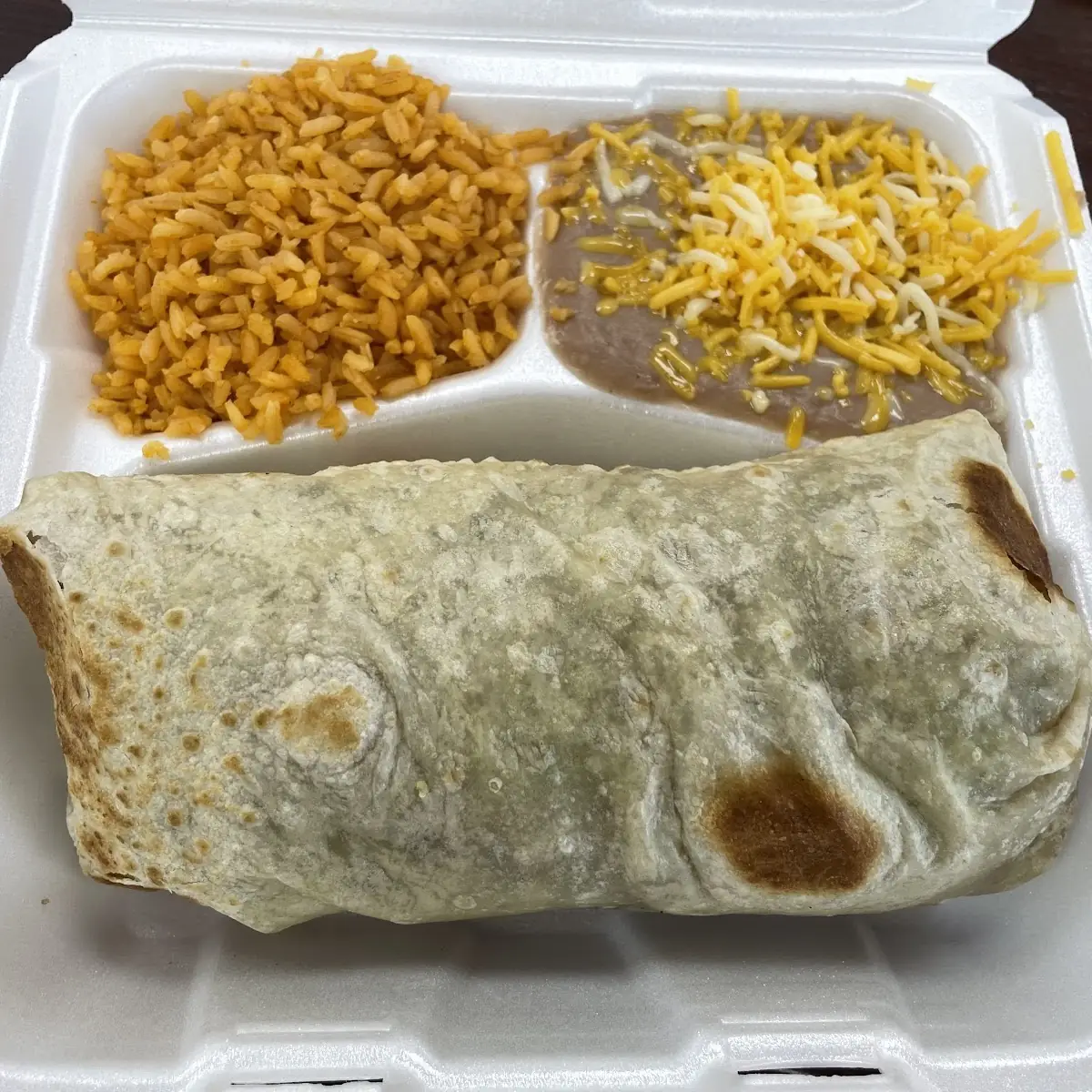 Bean Tostada Beef Taco & 2 Rolled Tacos