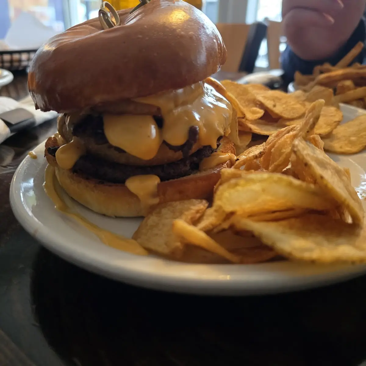 Beer Cheese Smash Burger