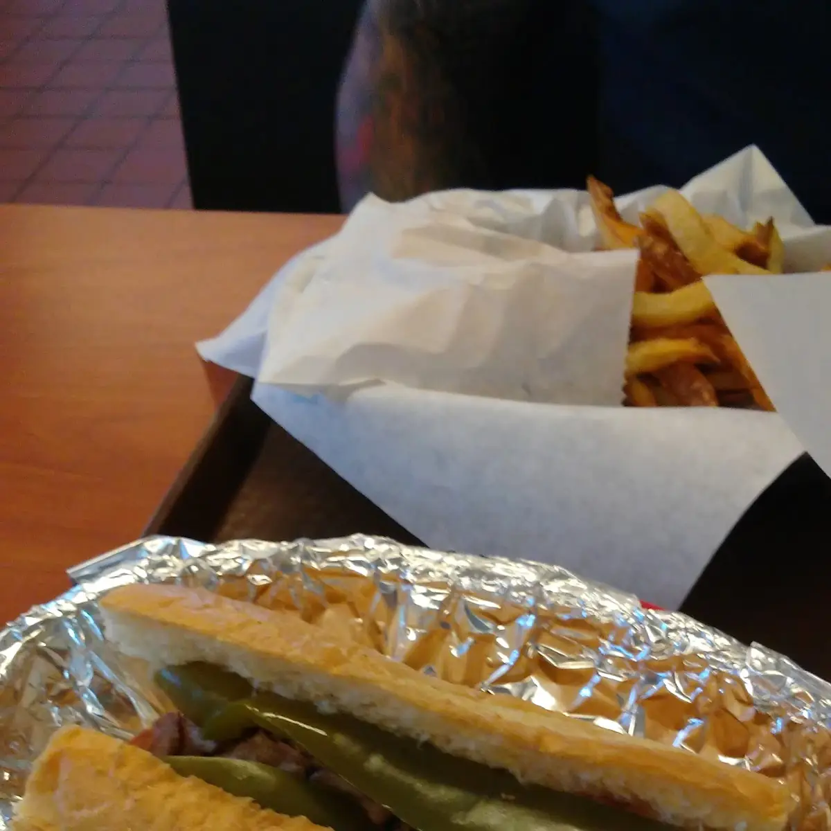 Beef Sandwich with Melted Cheese