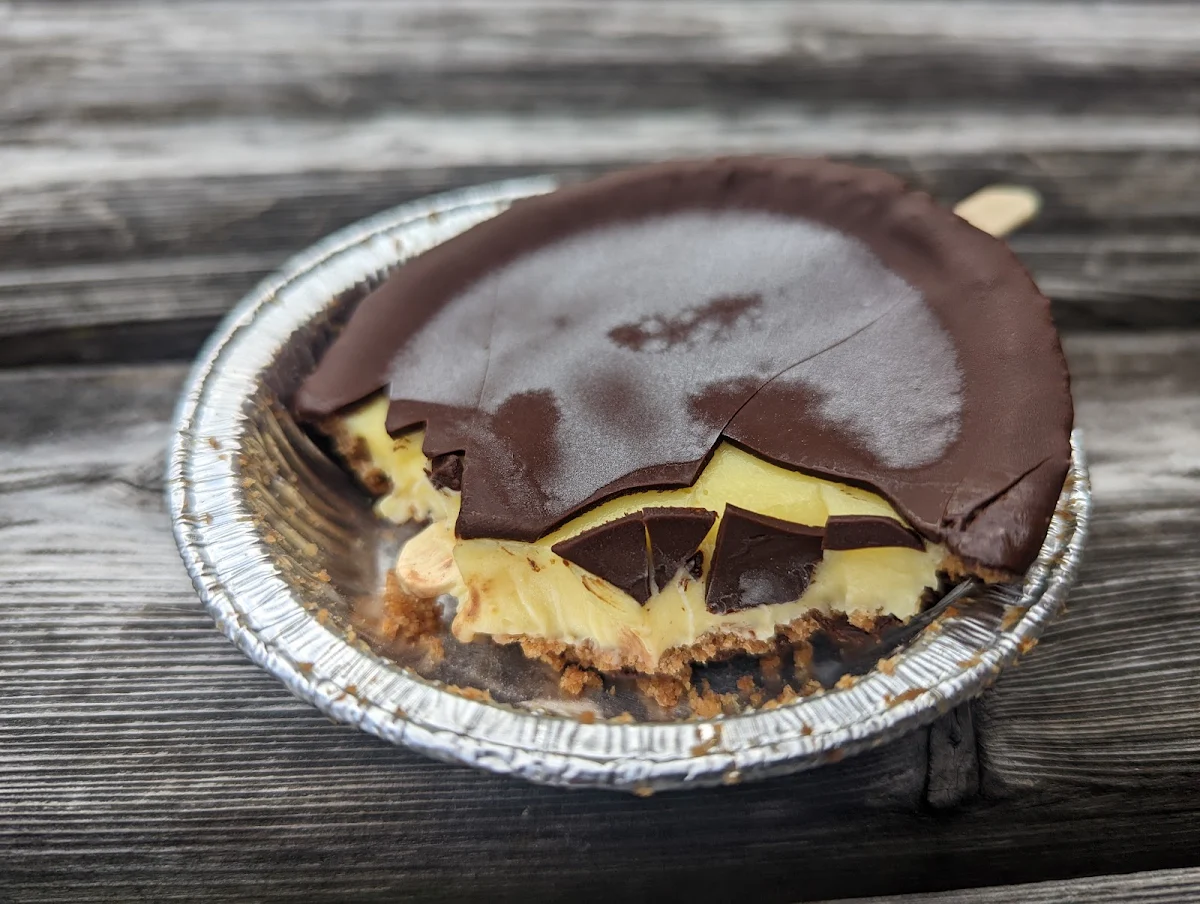 Dark Chocolate Covered Key Lime Pie