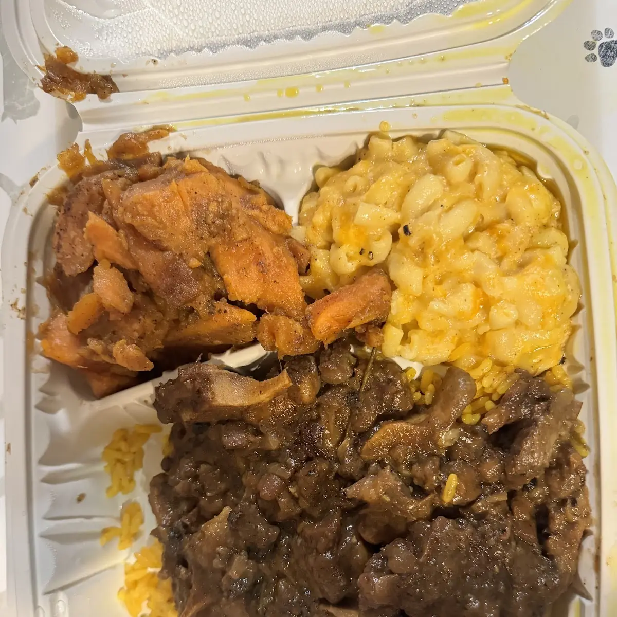 Yams and Mac & Cheese