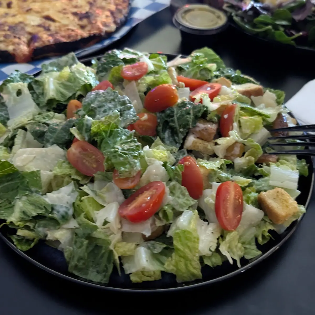 Cesar Salad with Tomatoes