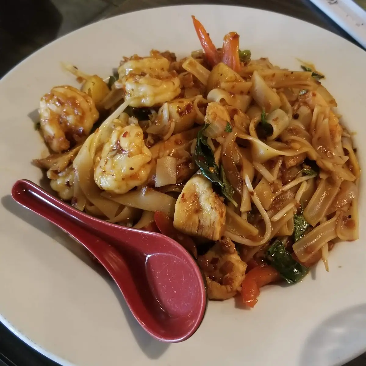 Pad Kee Mao Drunken Noodles On