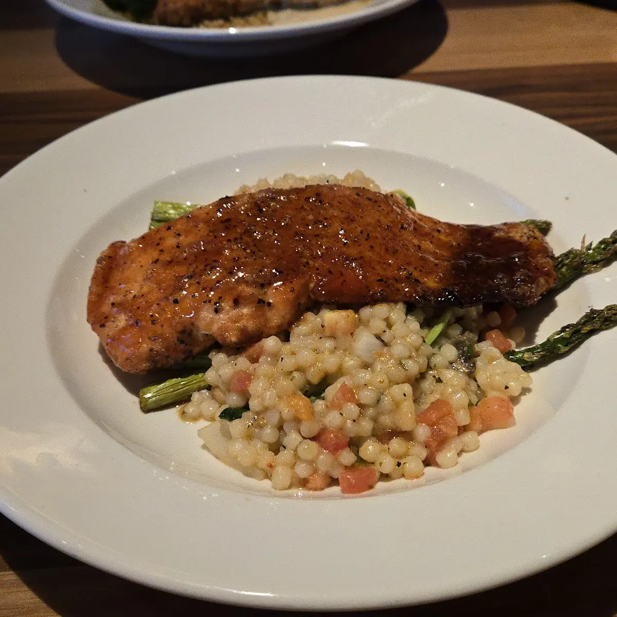 Enlightened Cherry Chipotle Glazed Salmon