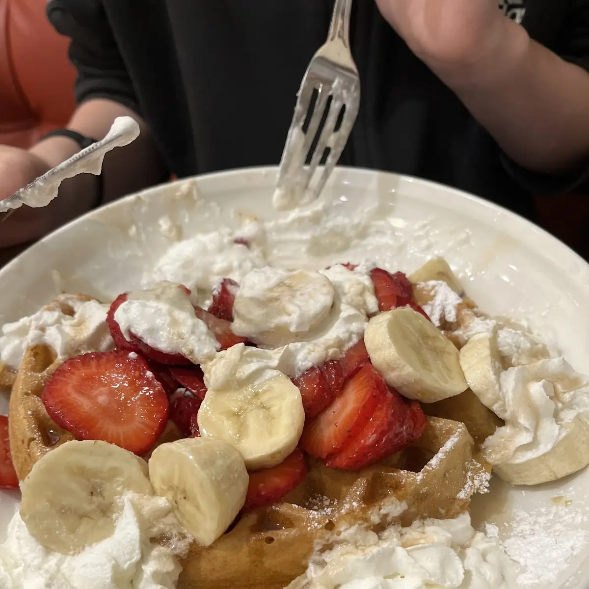 Strawberry Banana Waffles