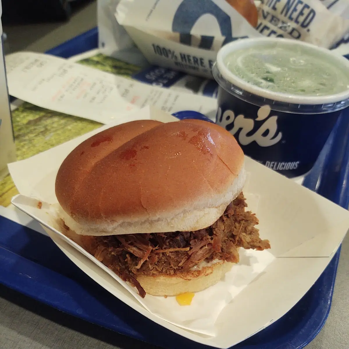 Slow Cooked Pulled Pork Burger