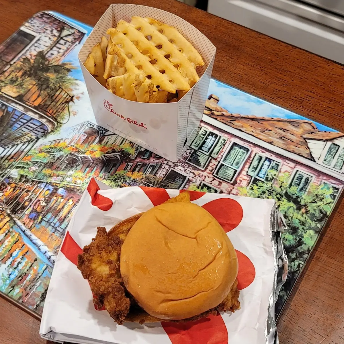 Original Chicken Sandwich with Waffle Fries