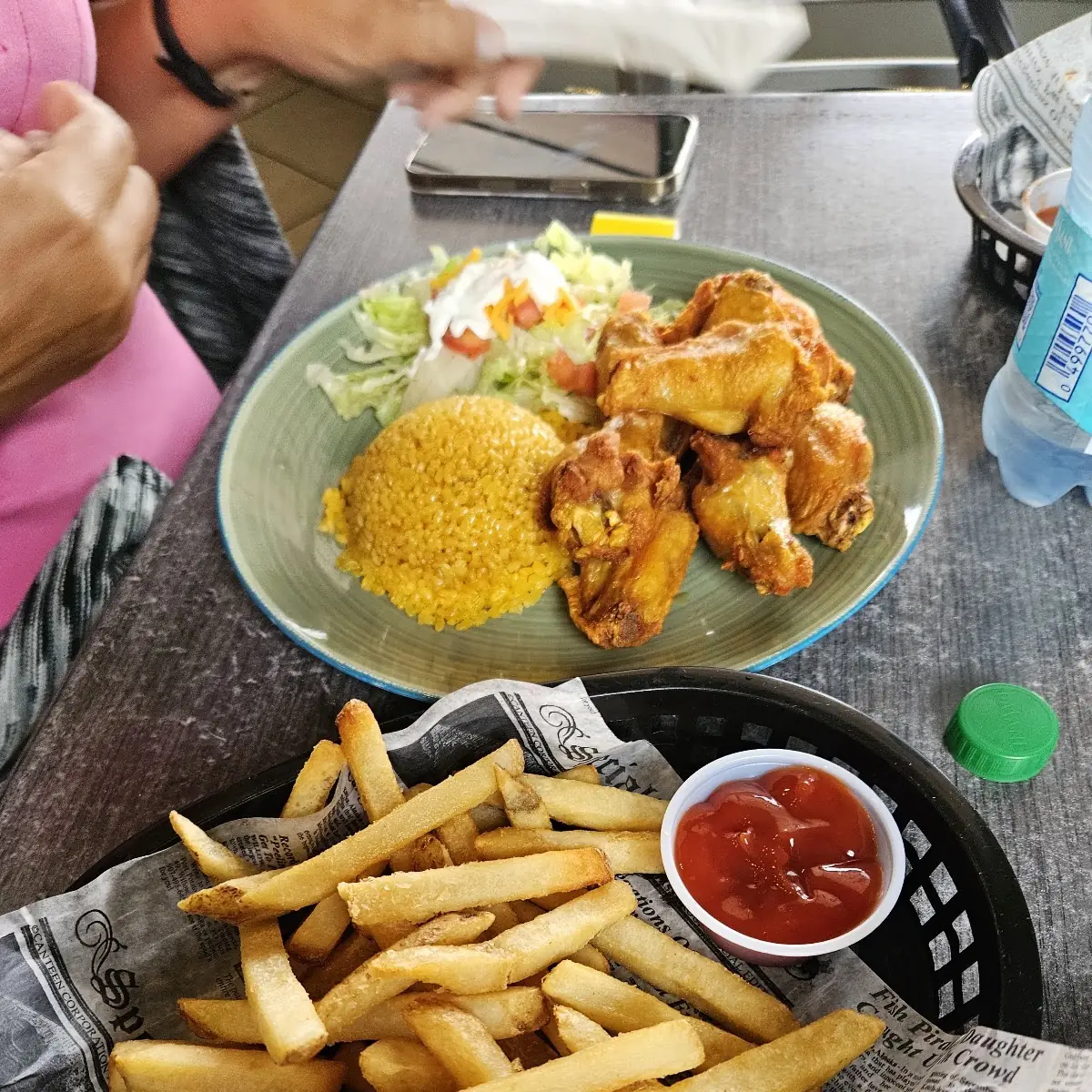 Pollo Frito Con Papas
