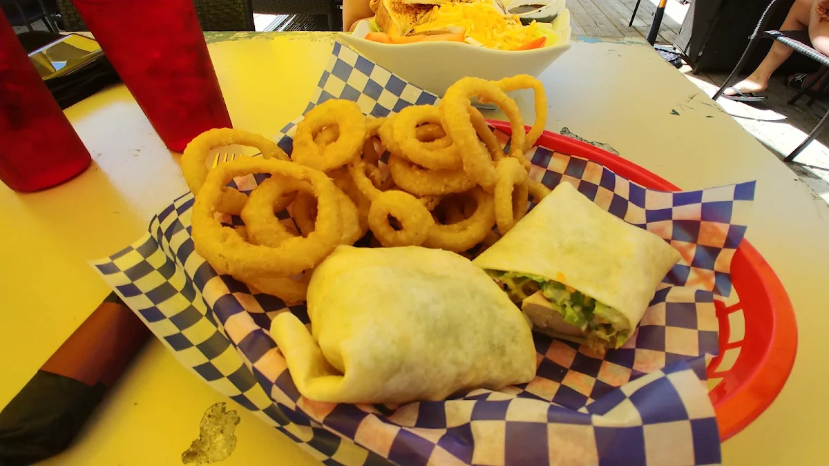 Chicken Wrap with Onion Rings