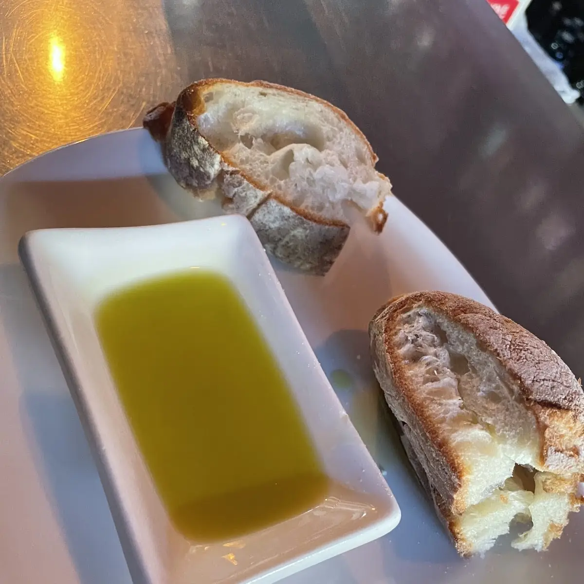 Sliced Bread with Olive Oil