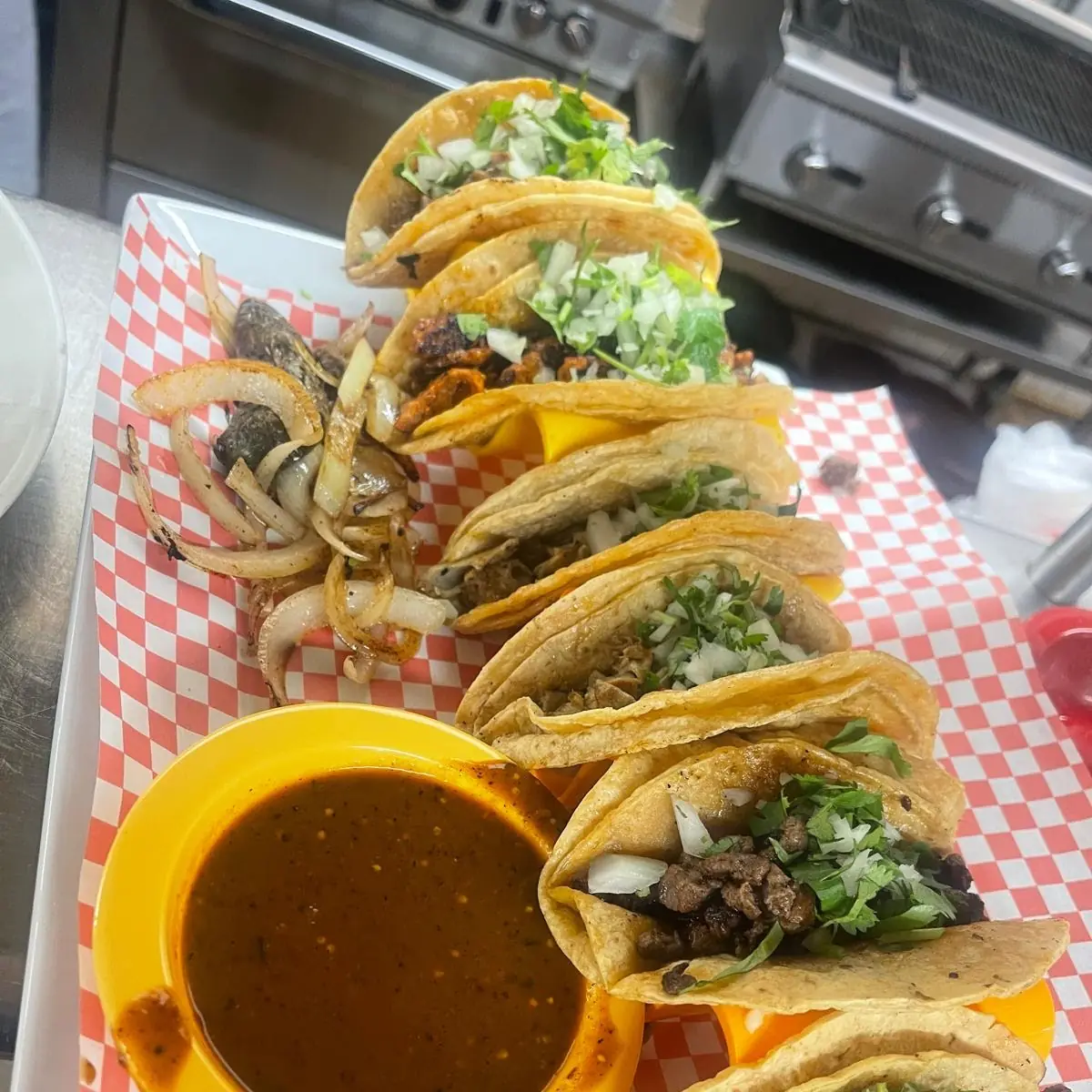 Steak Tacos Rice and Beans