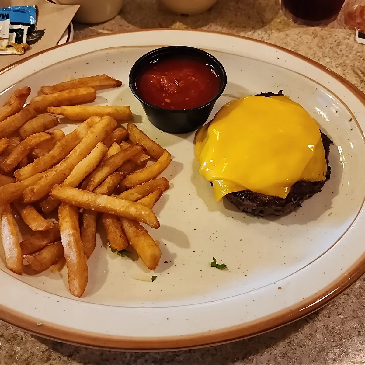 Texas Burger and Fries