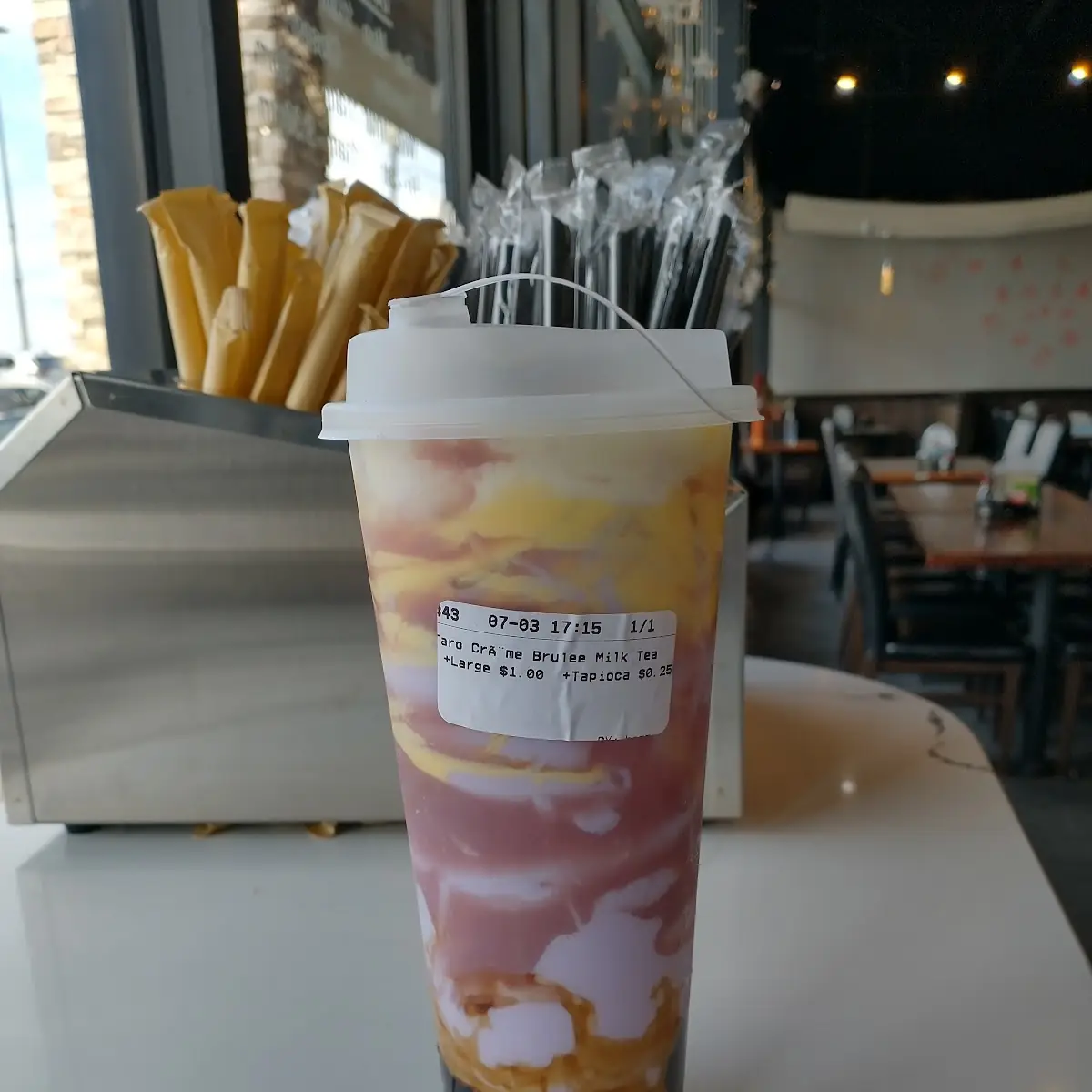 Taro Cream Brûlée Milk Tea