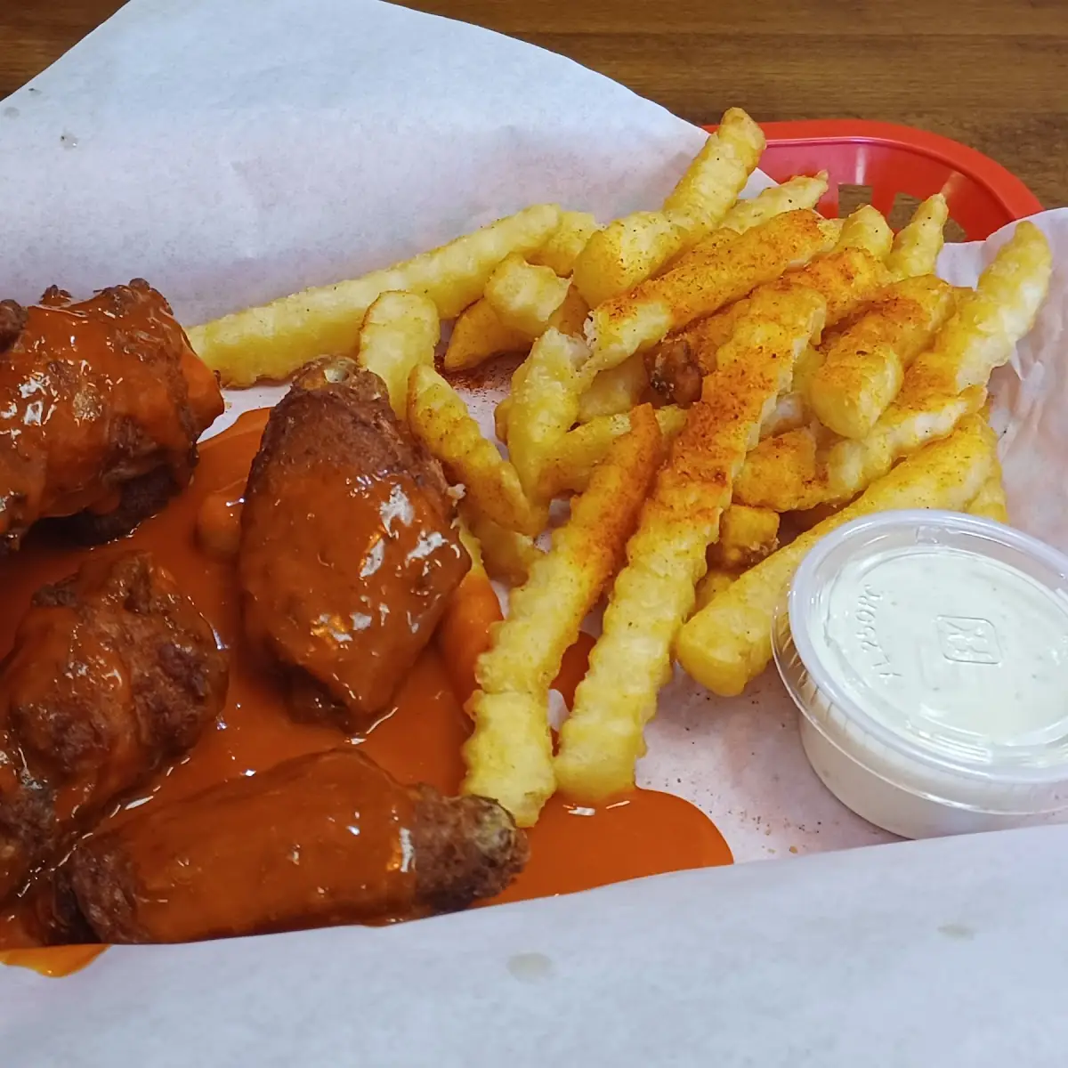 Buffalo Wings and Fries