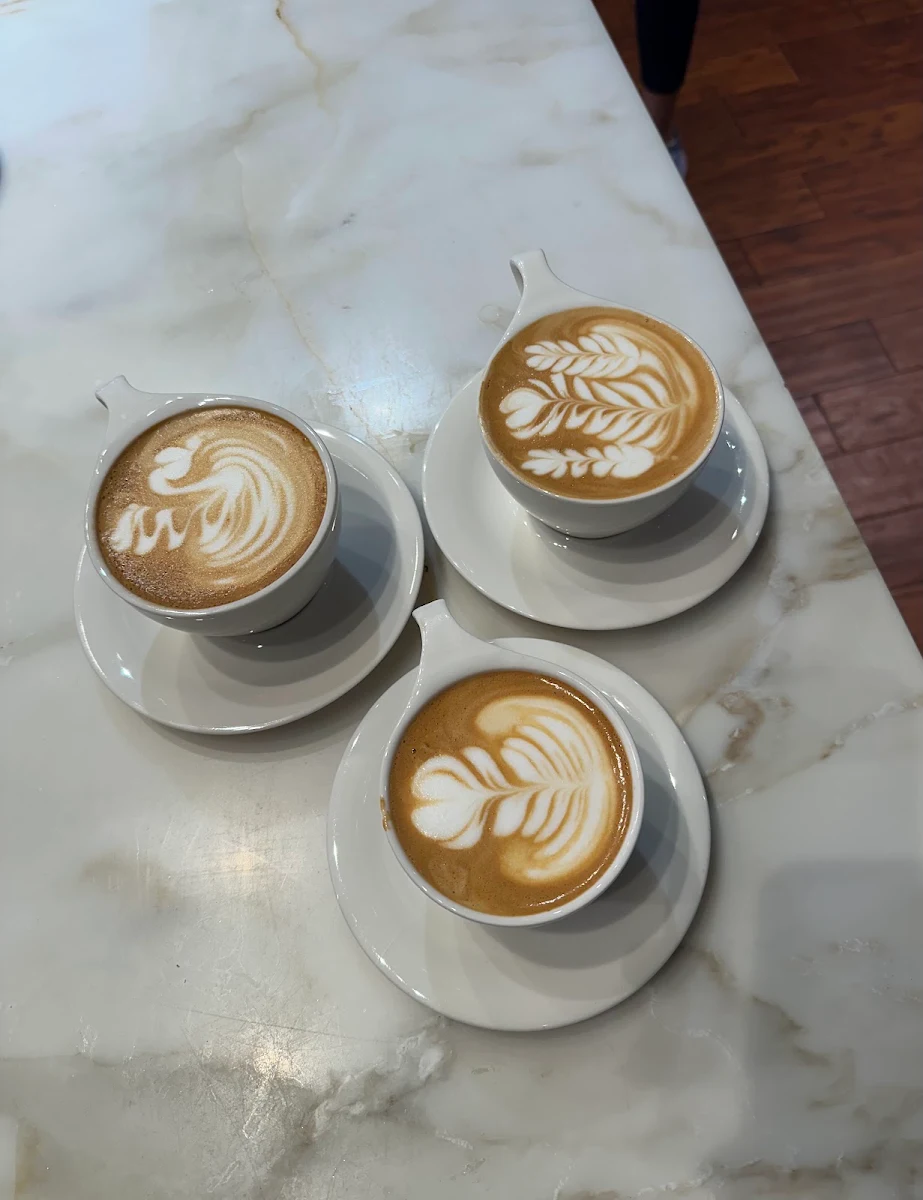 Iced Caramel Latte and Espresso