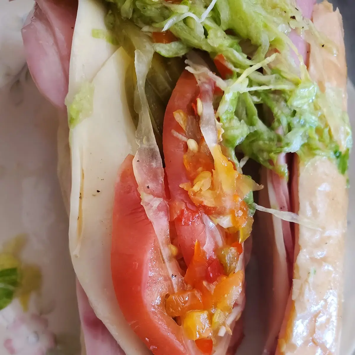 Italian Grinder w Hot Peppers