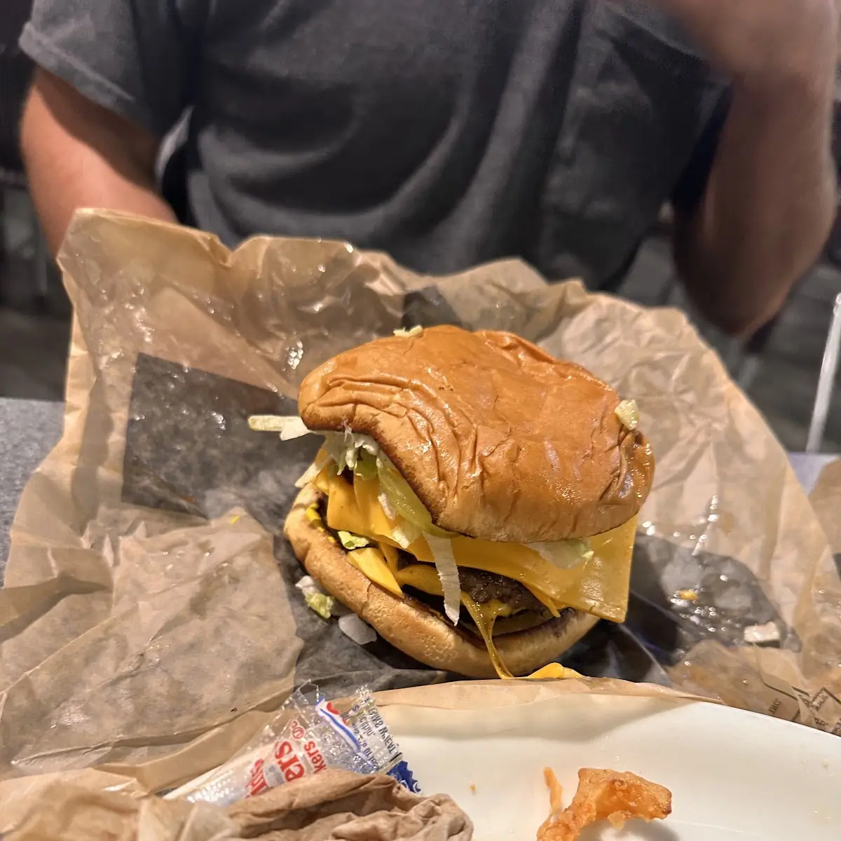 Double Cheeseburger and Fries