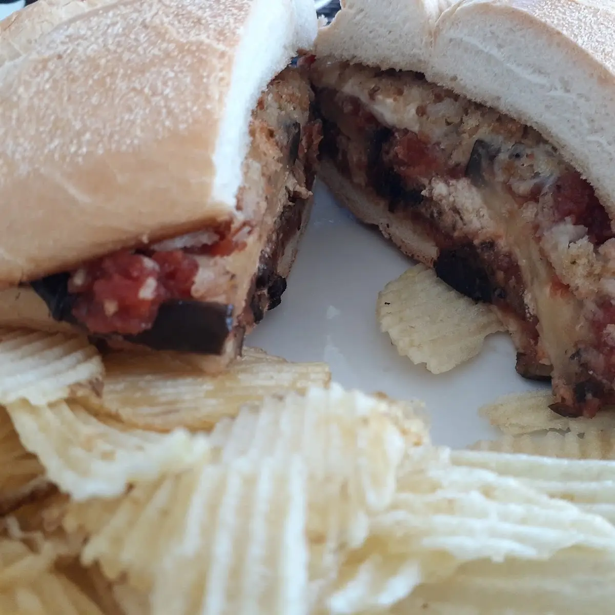 Eggplant Parmesan Grinder