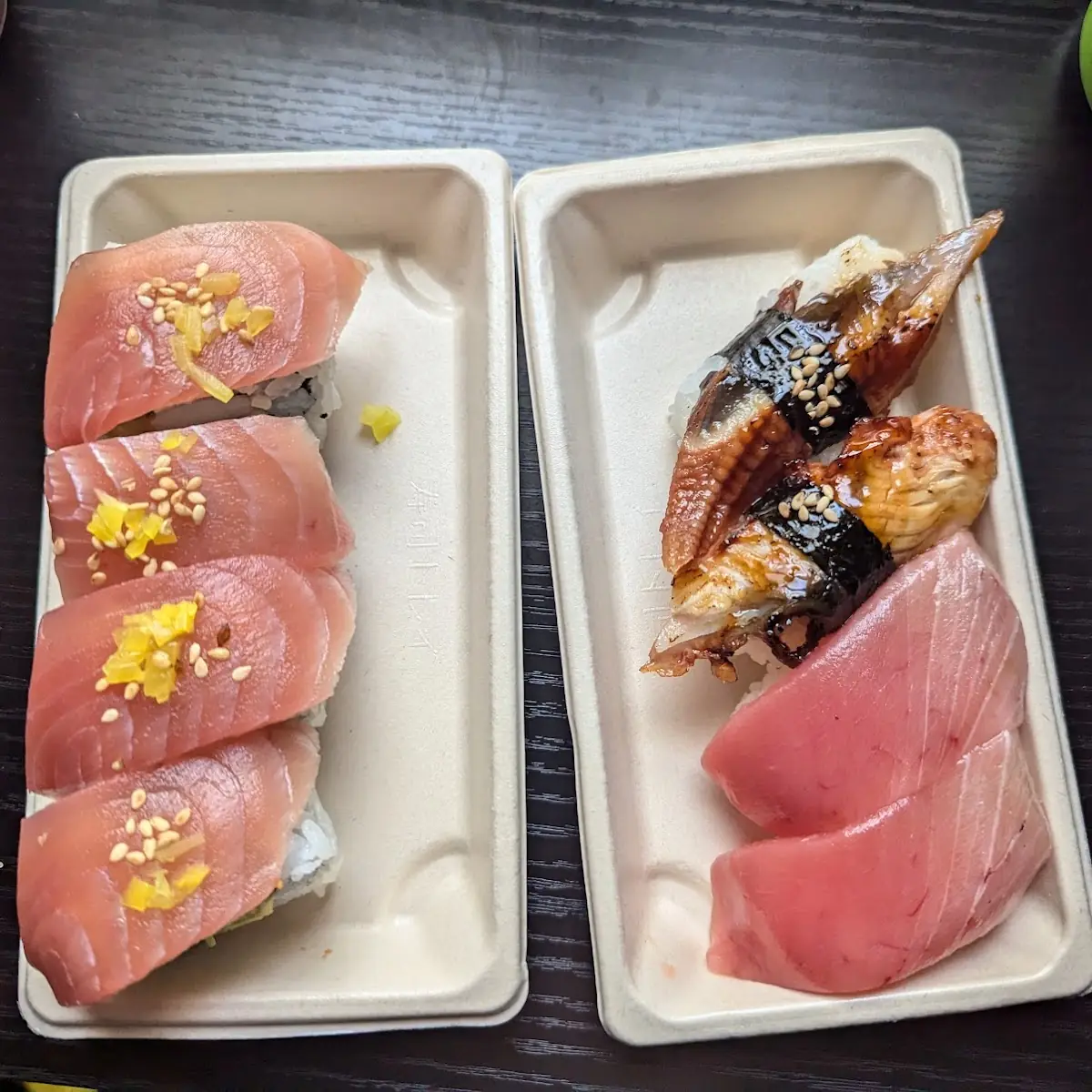 Astoria Roll Eel Medium Fatty Tuna Nigiri