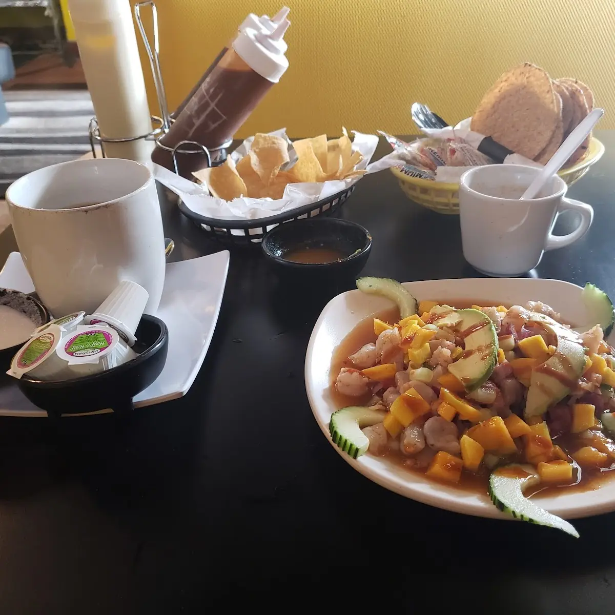 Ceviche Camaron Curtido Con Mango